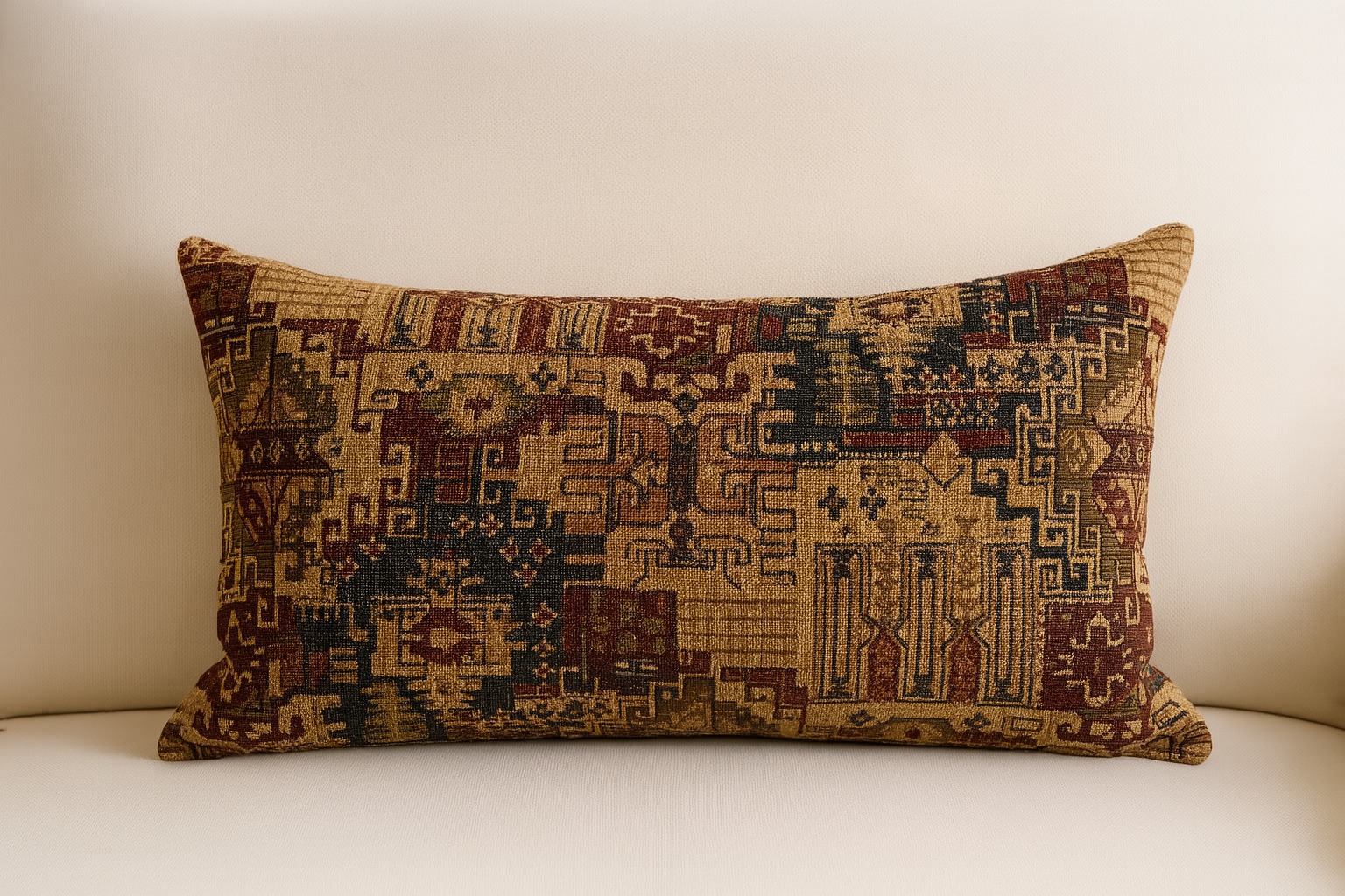 Hita Etnik Kilim Desenli Kırlent Kılıfı