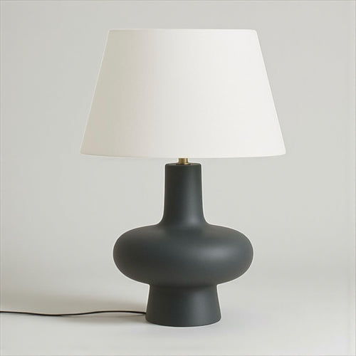 Abba Gold Detaylı Antrasit Modern Abajur