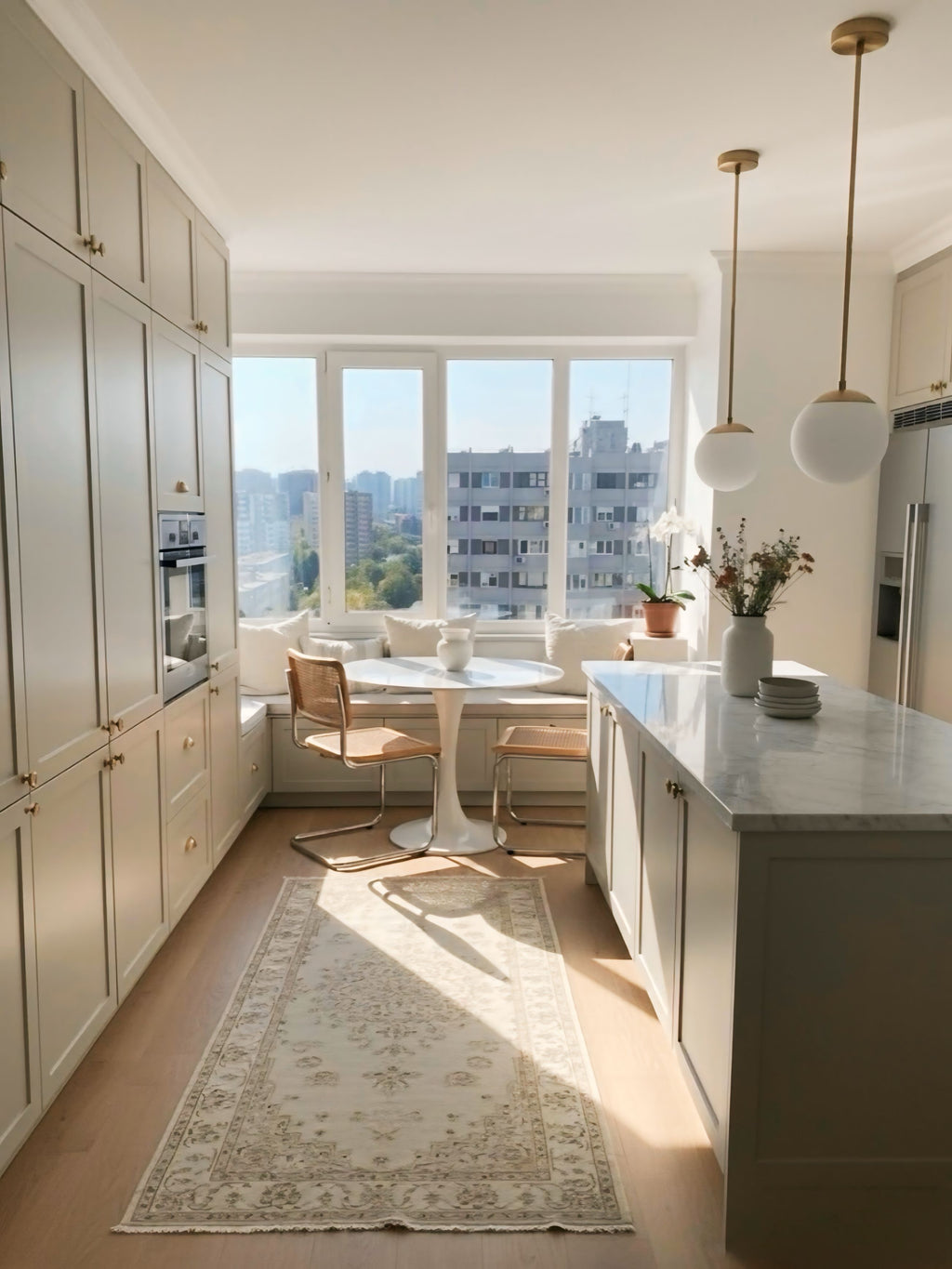 Cleo Seramik Beyaz Dokulu Vazo