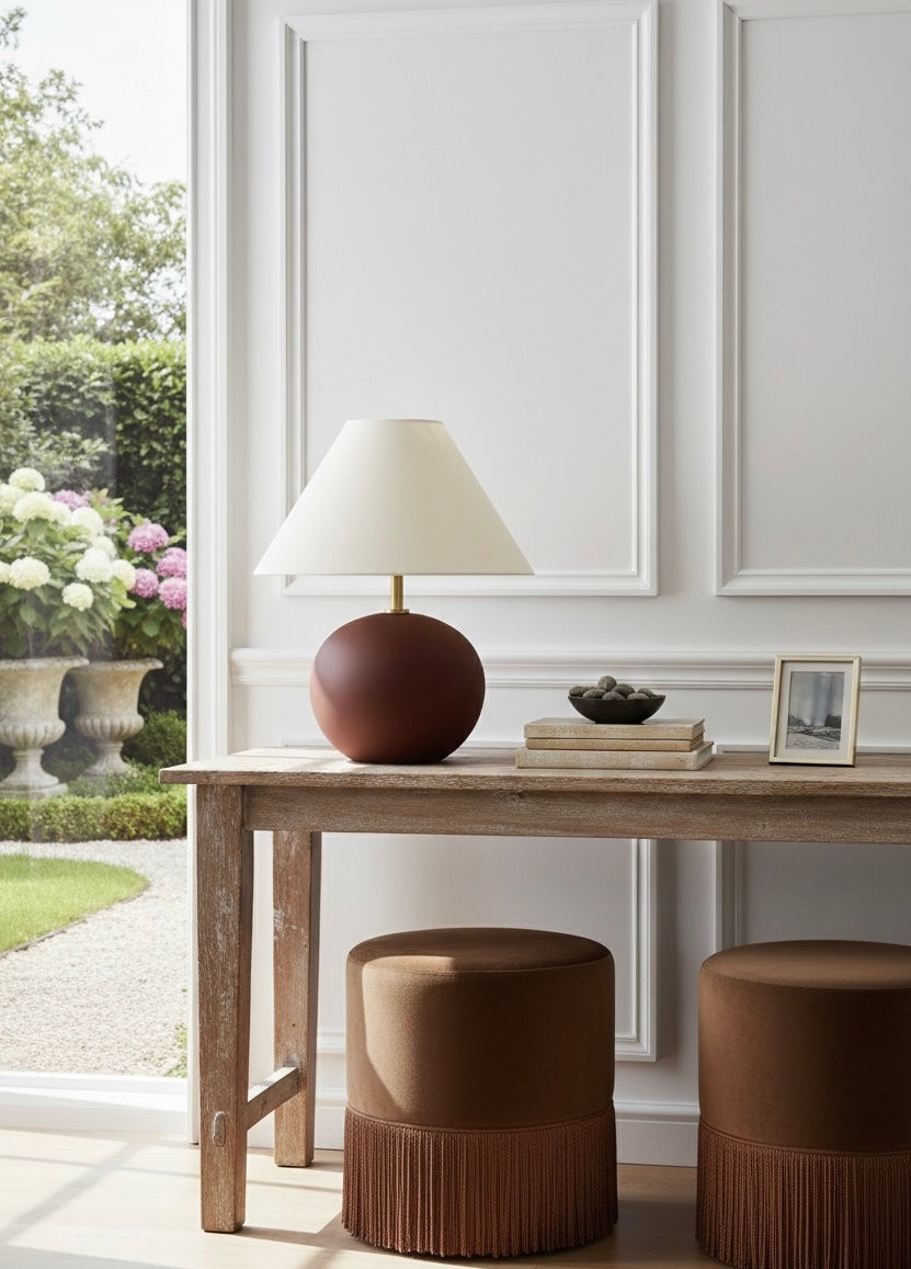 Terra Kızıl Kahve Masa Lambası