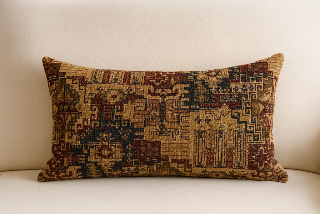 Hita Etnik Kilim Desenli Kırlent Kılıfı