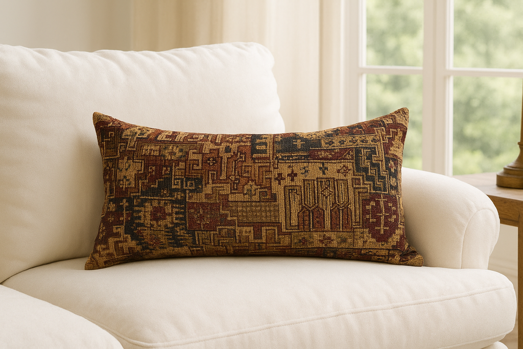 Hita Etnik Kilim Desenli Kırlent Kılıfı