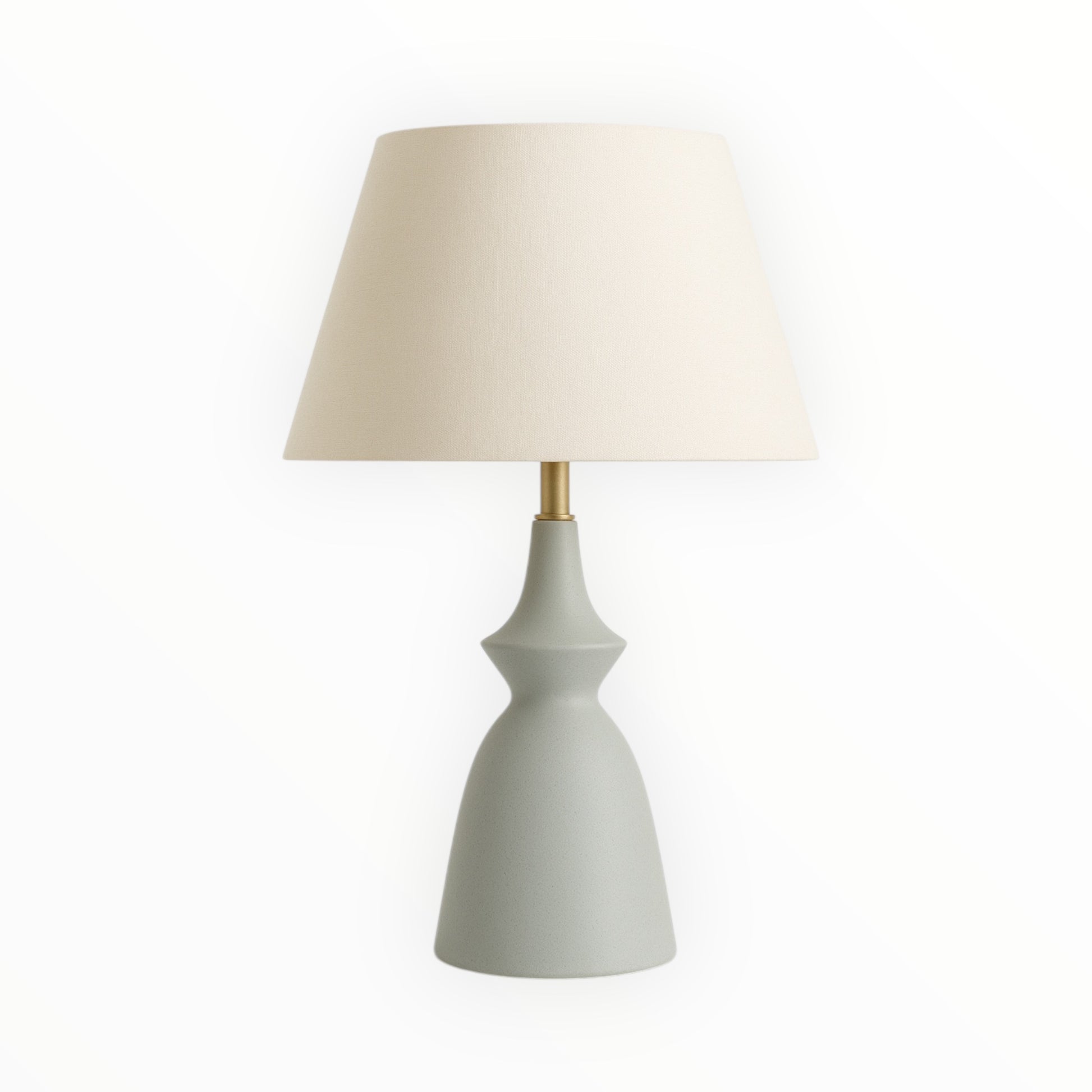 Nina Kumaş Başlıklı Gold Detaylı Soft Yeşil Lamba