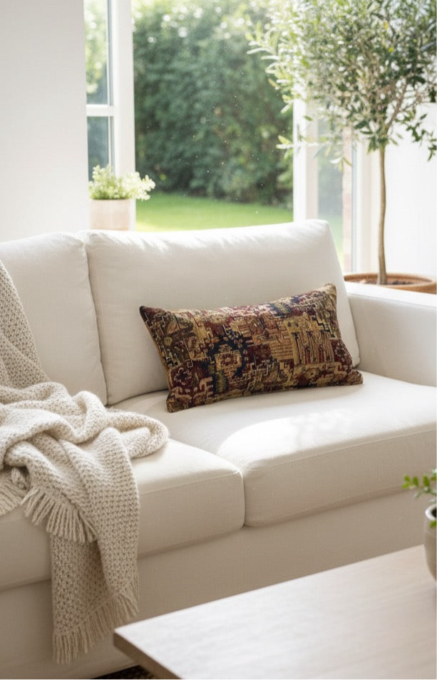 Hita Etnik Kilim Desenli Kırlent Kılıfı