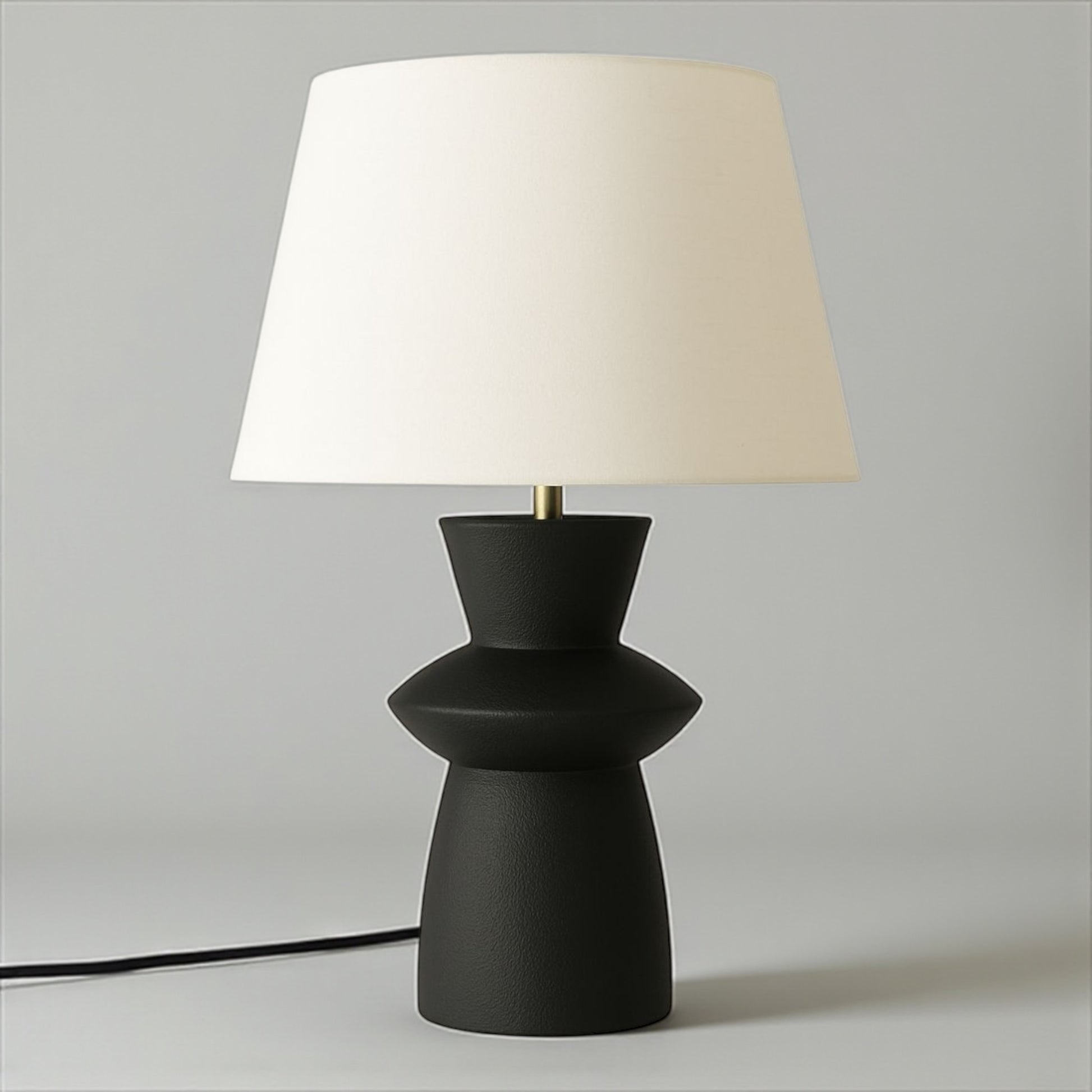 Paloma Siyah Dokulu Abajur