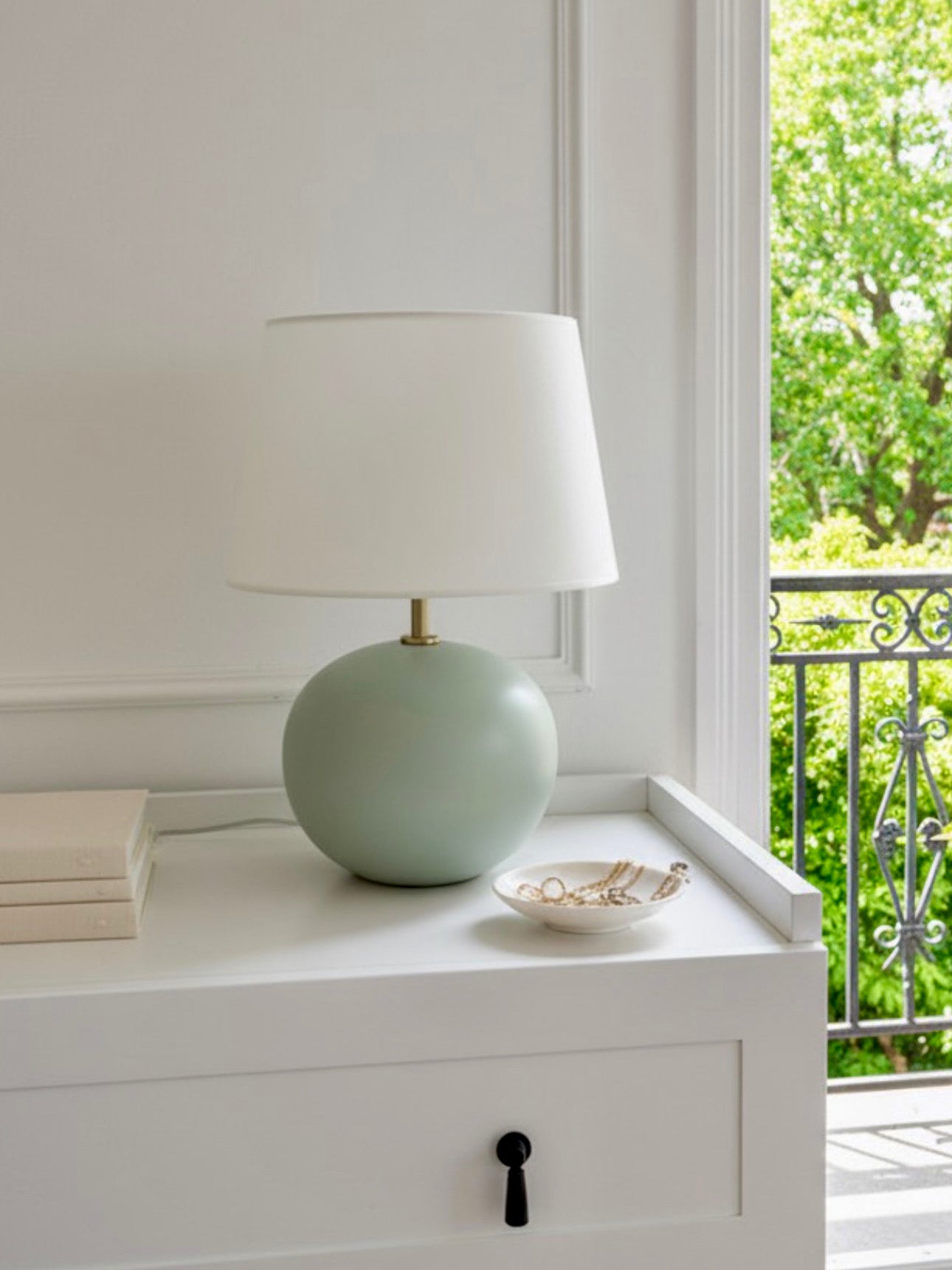 Mosso Soft Yeşil Gold Detaylı Masa Lambası