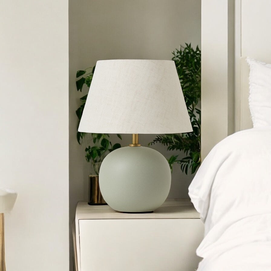 Mosso Soft Yeşil Gold Detaylı Masa Lambası